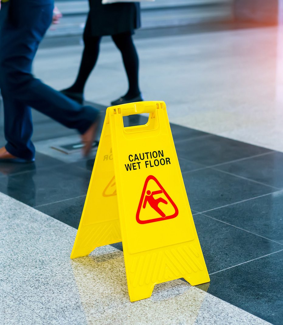 Wet-floor-sign-to-prevent-slip-and-fall-accident